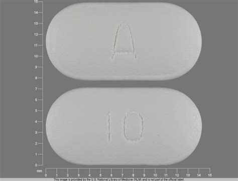Further information. Always consult your healthcare provider to ensure the information displayed on this page applies to your personal circumstances. Pill Identifier results for "A 10 White". Search by imprint, shape, color or drug name.